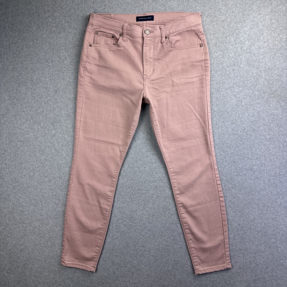 Aeropostale Women's High‎ Waisted Mauve Jegging Size 10 Regular